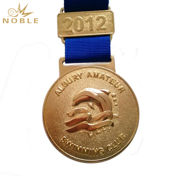 Gold Swimming Medal For Souvenir