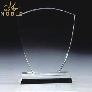 Shield Shape Blank Plaques Crystal Award