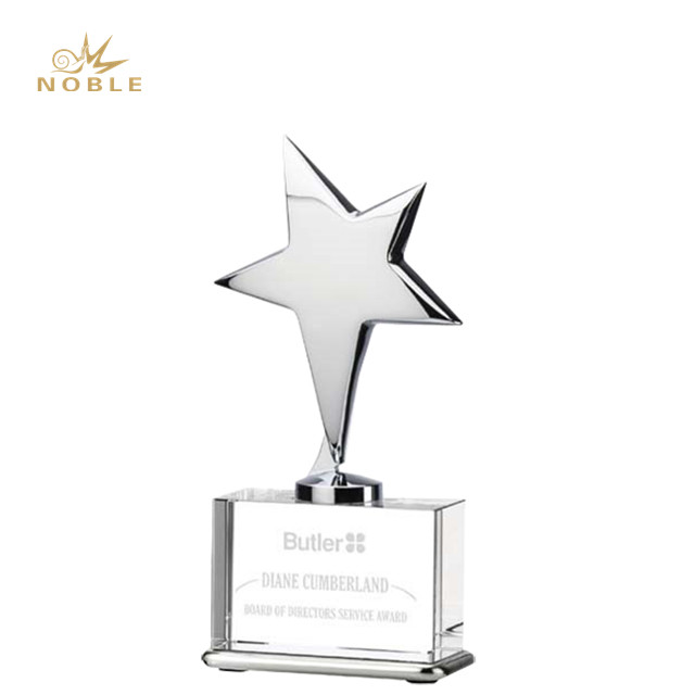 NB-CST105 Galaxy Silver Star Crystal Award