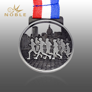 Silver Sports Running Medal