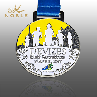 Half Marathon Running Metal Medal