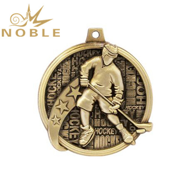 High Quality Gold Metal Golf Medal 