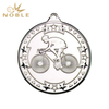 New Design Metal Silver Bicycle Medal