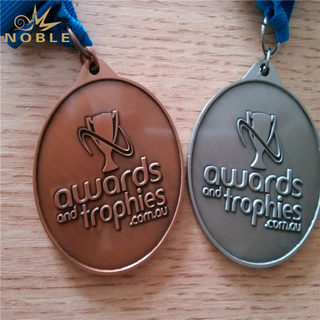 Bronze Silver Metal Medal With Engraving