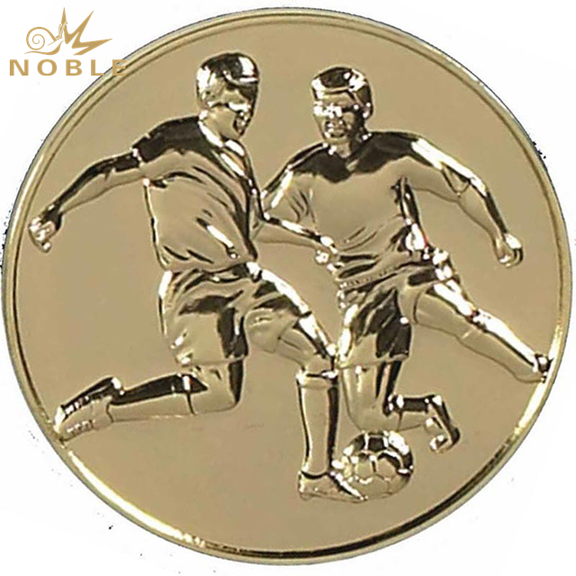 Custom Round Metal Soccer Medal 