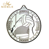 New Design Metal Silver Volleyball Medal