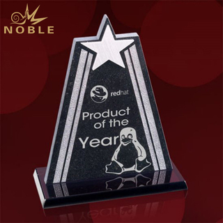 Black Plaques Crystal Star Award