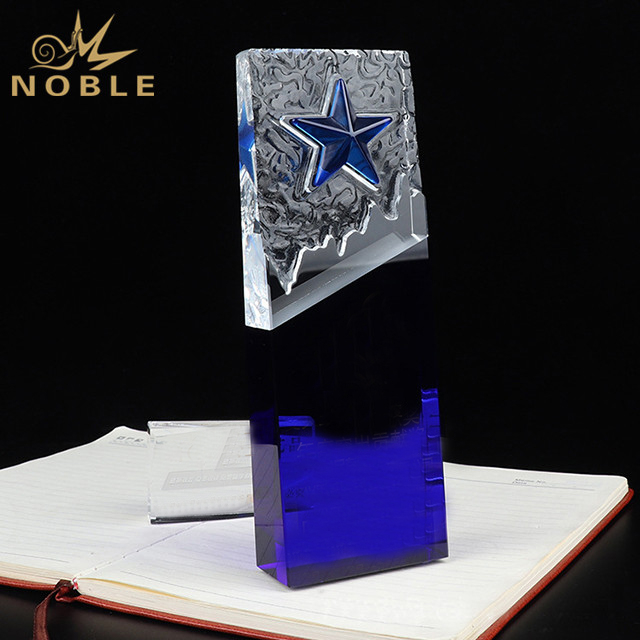 Special Blue Crystal Star Trophy