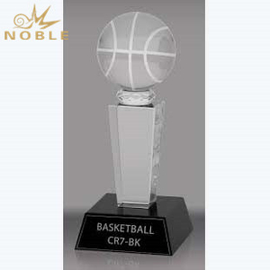 2019 Hot Wholesale Crystal Basketball Trophy