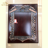 Wood Plaque Shield with Bronze Frames