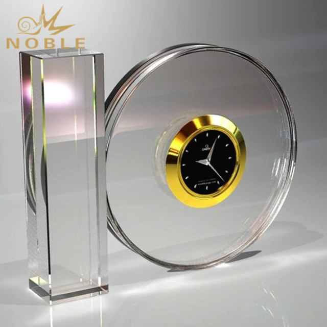 Unique Design Crystal Desktop Clock 