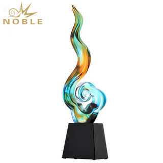 Custom Colorful Liuli Art Glass Award