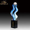 Hold Golf Ball Liuli Art Glass Award