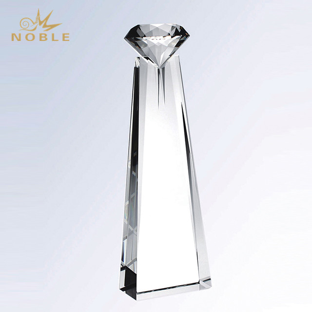 Wholesale Clear Crystal Diamond Trophy