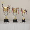 Metal Color Award Sports Trophy Cup with Black Base