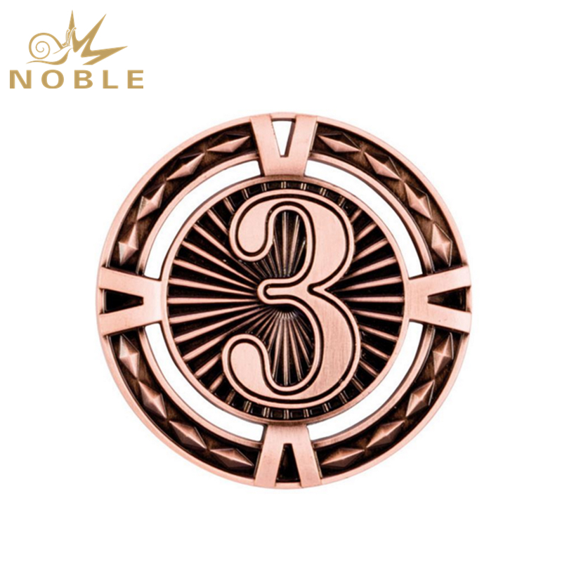 Bronze Diamond Pattern 3rd Place Medal 