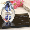 Custom Logo Art Glass Trophy