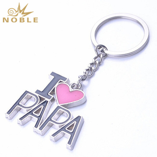 Father's Day Souvenir Gifts Metal Key Chain Ring Custom Keychain