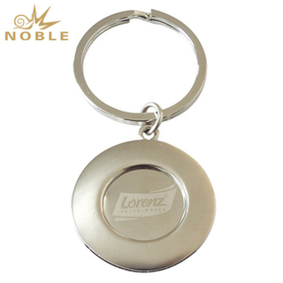 Souvenir Custom Blank Printing Logo Round Metal Keychain
