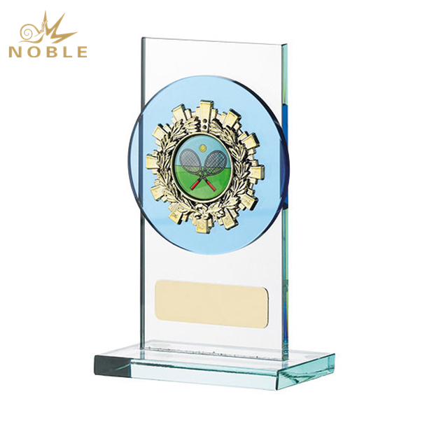 183---NB-SSY050 GLASS PLAQUE WITH TRIM5.25”