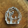 Engraved Crystal Golf Man Sports Icerberg 