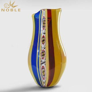 Colorful Unique Award Art Hand Blown Glass Trophy 