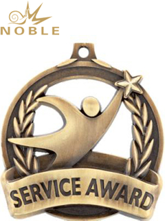 Custom Best Service Award Medal