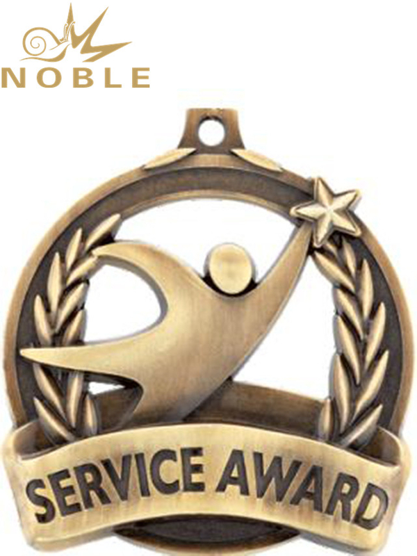 Custom Best Service Award Medal