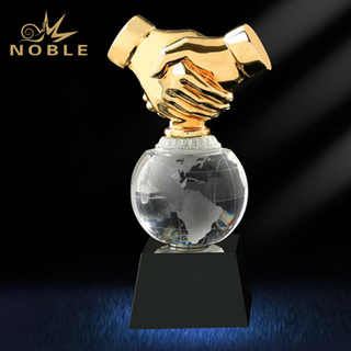 Cooperate Sports Crystal Globe Trophy