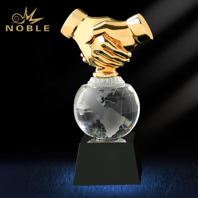 Cooperate Sports Crystal Globe Trophy