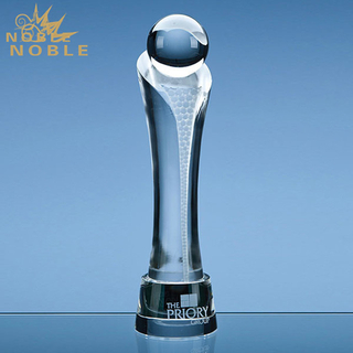 New Pillar Sports Crystal Globe Trophy