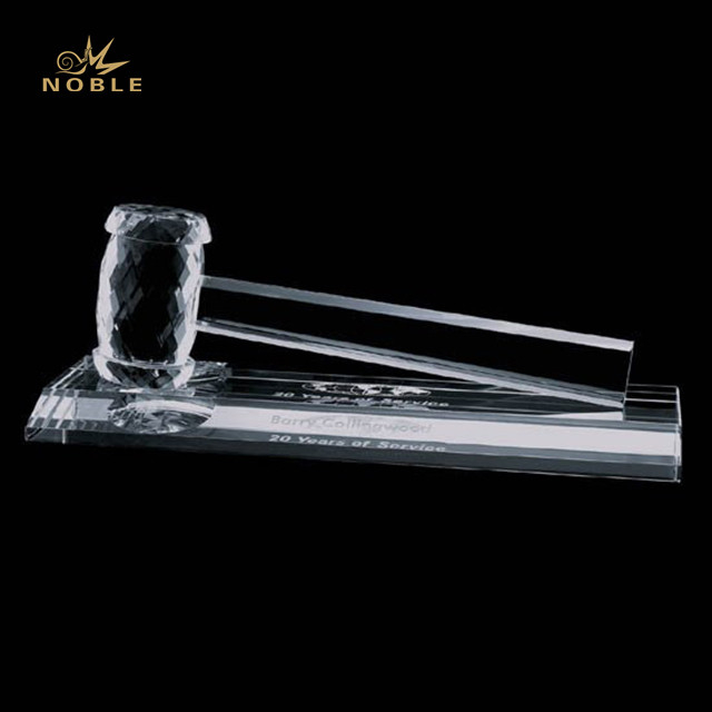 Crystal Gavel on Base