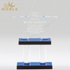Blue Clear Star Crystal Corporate Trophy