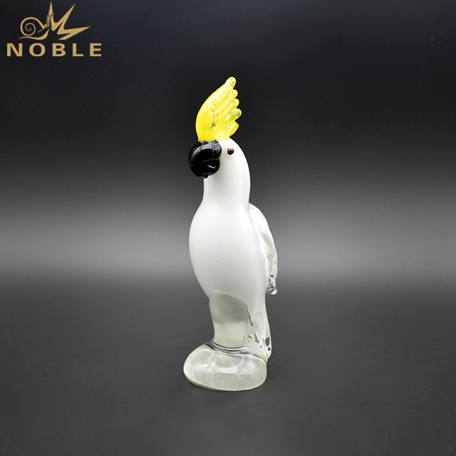 Animal Hand Blown Glass Parrot As Birthday Gift