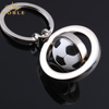Custom Silver Metal Soccer Keychain