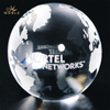 3D Laser Engraved Custom Crystal Globe Ball
