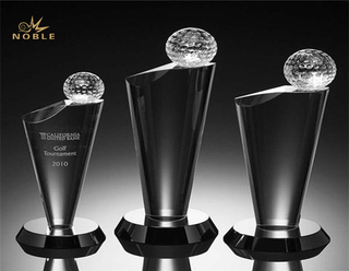 Business Awards Crystal Golf Sports Trophy