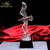 Crystal Eagle Trophy With Black Base