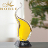 Eternal Flame Yellow Art Glass Award
