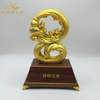 Chinese Character Metal Office Home Table Decoration Gifts