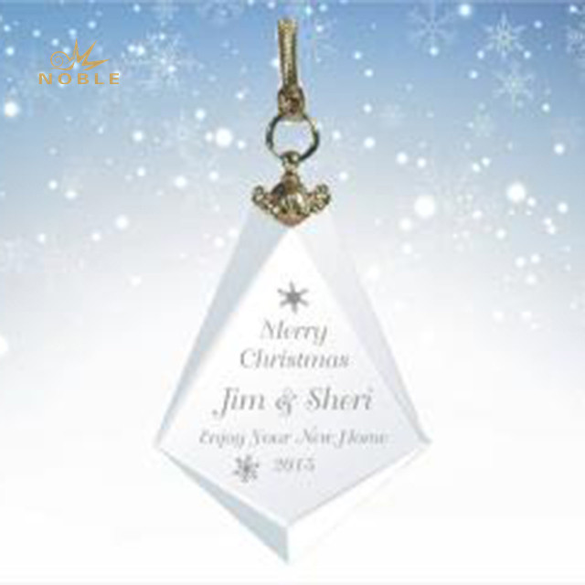 11---Crystal Engraved Diamond Ornament