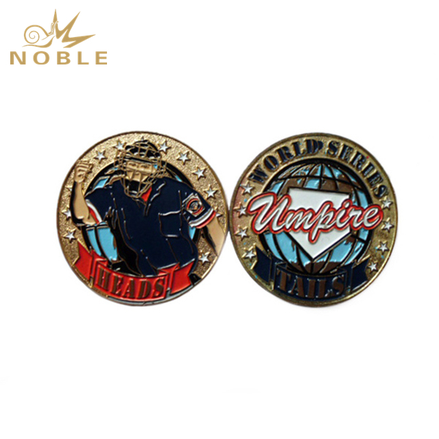 Custom Colored Round Gold Metal Coin