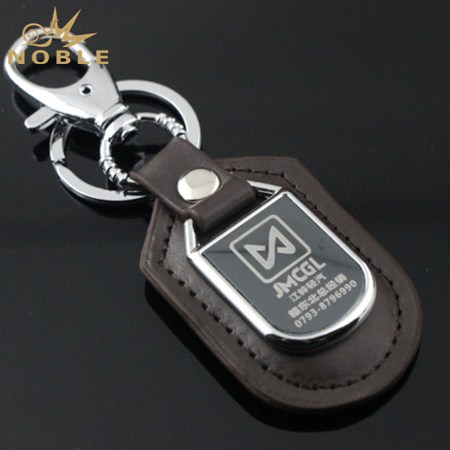 Leather Custom Metal Key Chain