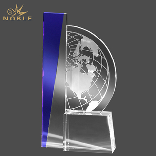 Custom Crystal Globe Award