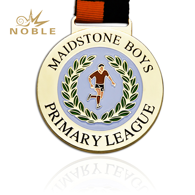 Zinc Alloy Running Medal With Ribbon
