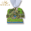 Custom Ribbon Half Marathon Metal Medal 