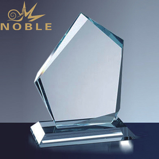 Custom Jade Glass Iceberg Plaque 