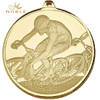 Gold Plated Bicycle Sports Custom Design Medal