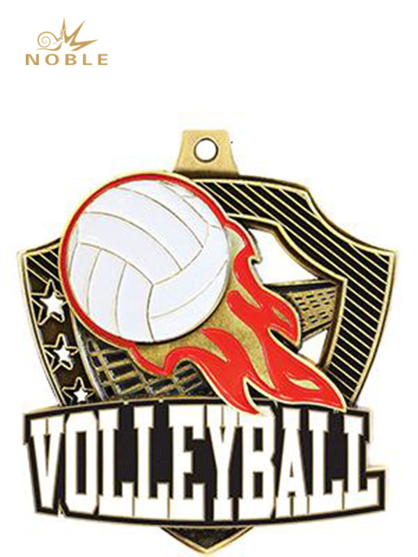 Volleyball Sports Custom Design Medal