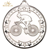 Silver Color Bicycle Sports Custom Design Medal